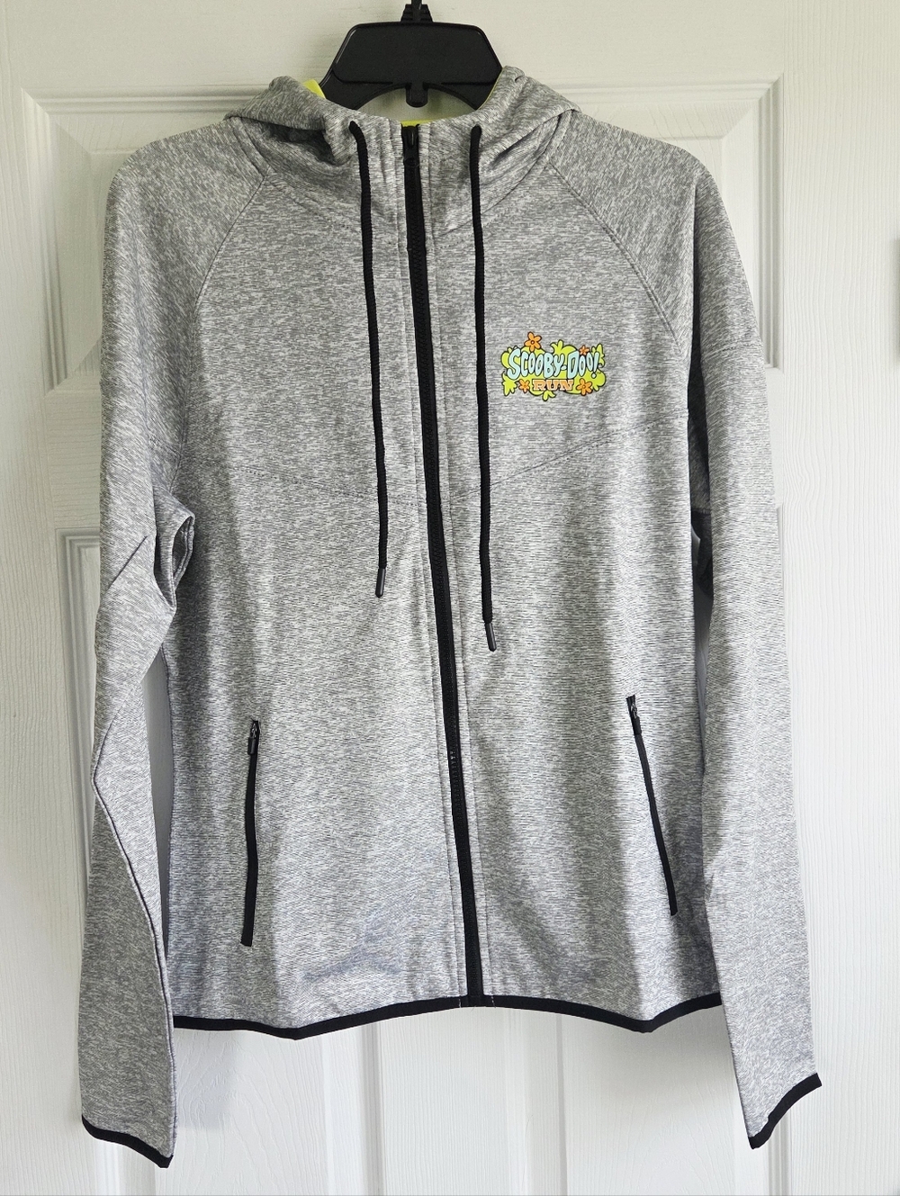 Ranning Man ✨️ Scooby-Doo Gray Zip Hoodie Women's Jacket Size M